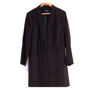 Denim 24/7 Black Long Blazer in plus size 22W